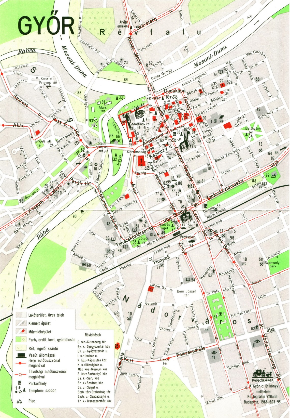 1965 körüli térkép