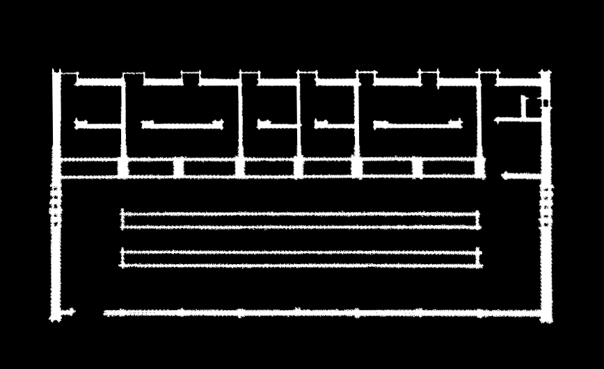 Az egykori vásárcsarnok alaprajza. (forrás: HAP Galéria)